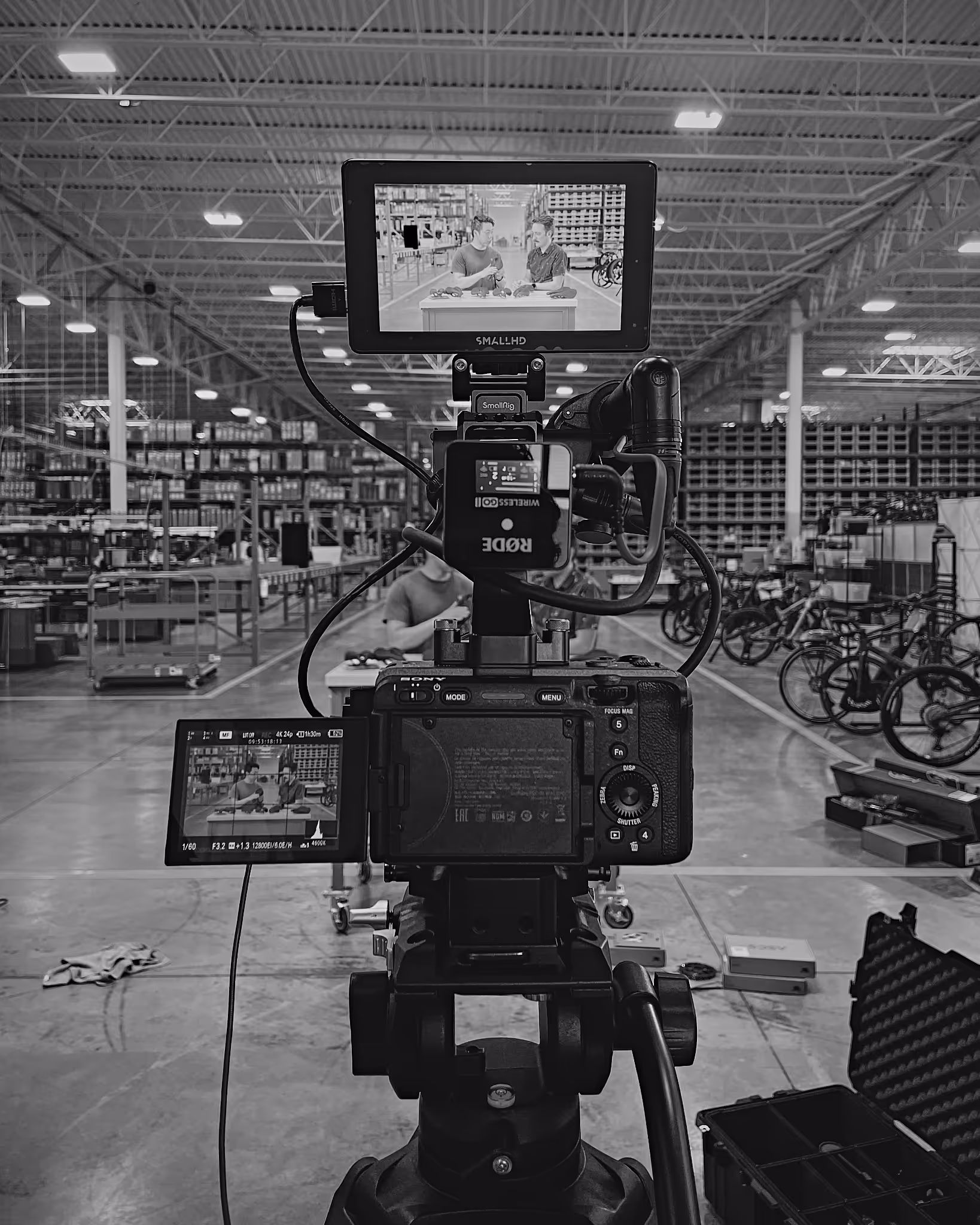 Cary Media crew preparing a production